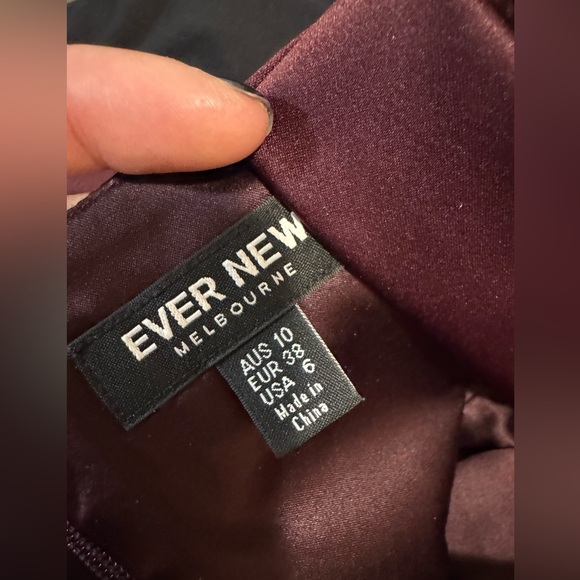 Burgundy Ever new dress size 6. Worn once - Picture 2 of 3